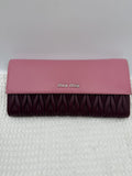 miu miu matelass pink and burgundy leather stock no 0051051
