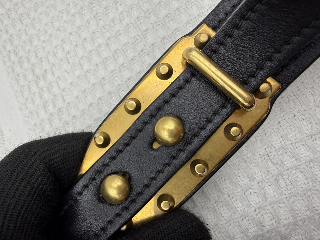 prada cahier white and black leather stock no 0073205